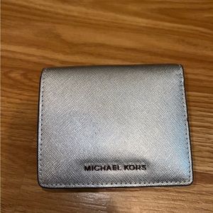 Michael Kors silver wallet